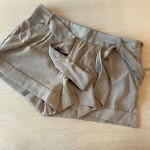 Soft grey dress shorts from Express